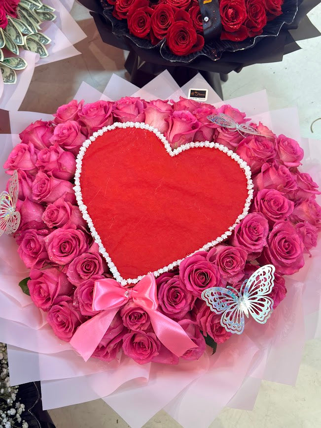 Burning Love Heart Bouquet image 1