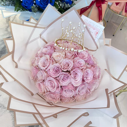 98 Round Shape - Big Size (50 Roses), PINK STYLE 2 image