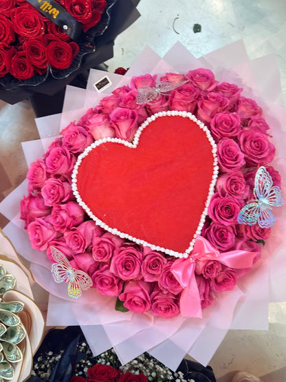 Burning Love Heart Bouquet image 2