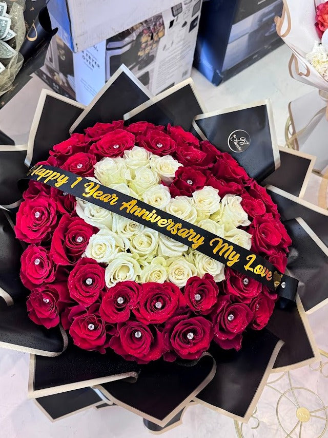 Heart of Love Anniversary Bouquet image 0