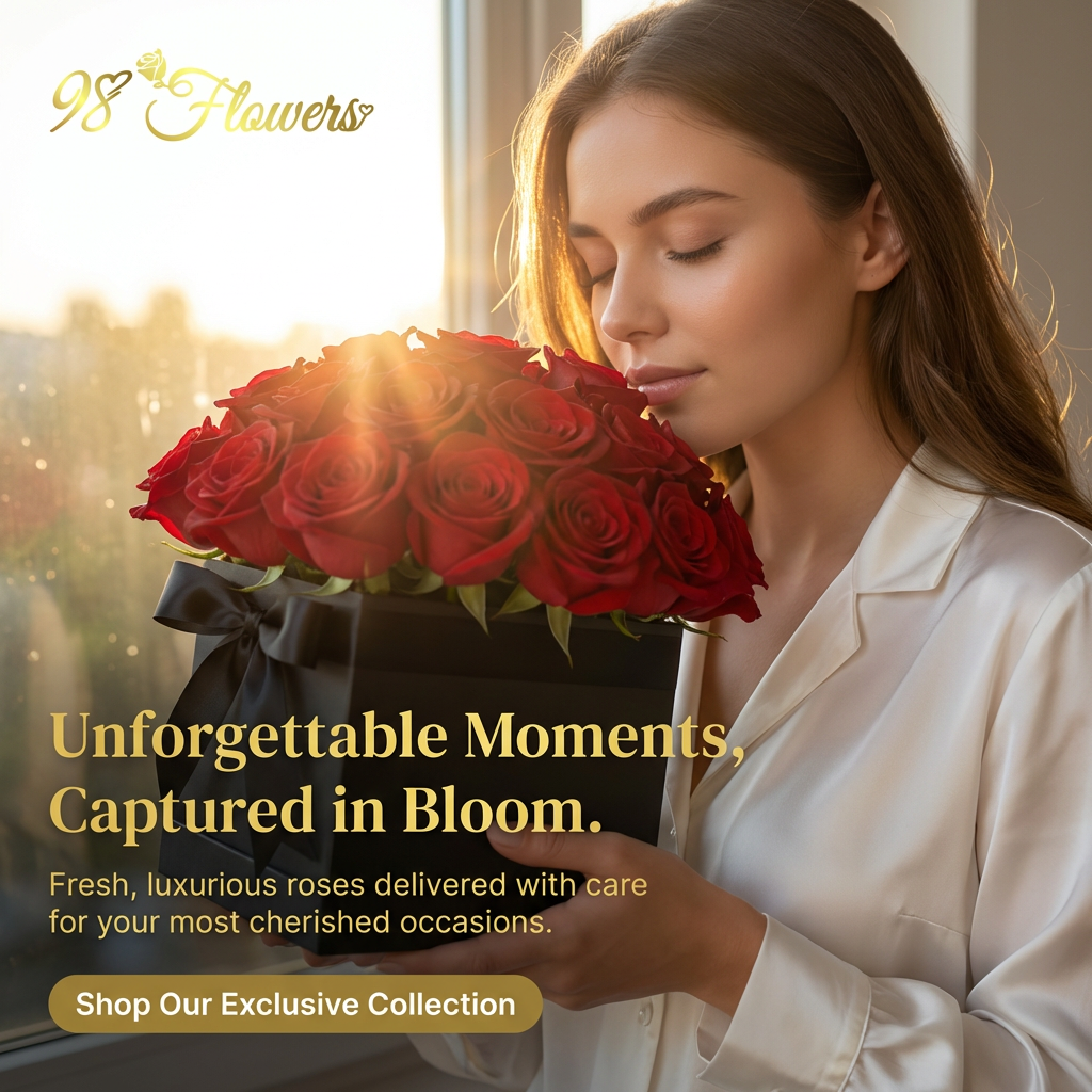 Square Dome Red Rose Box image 4