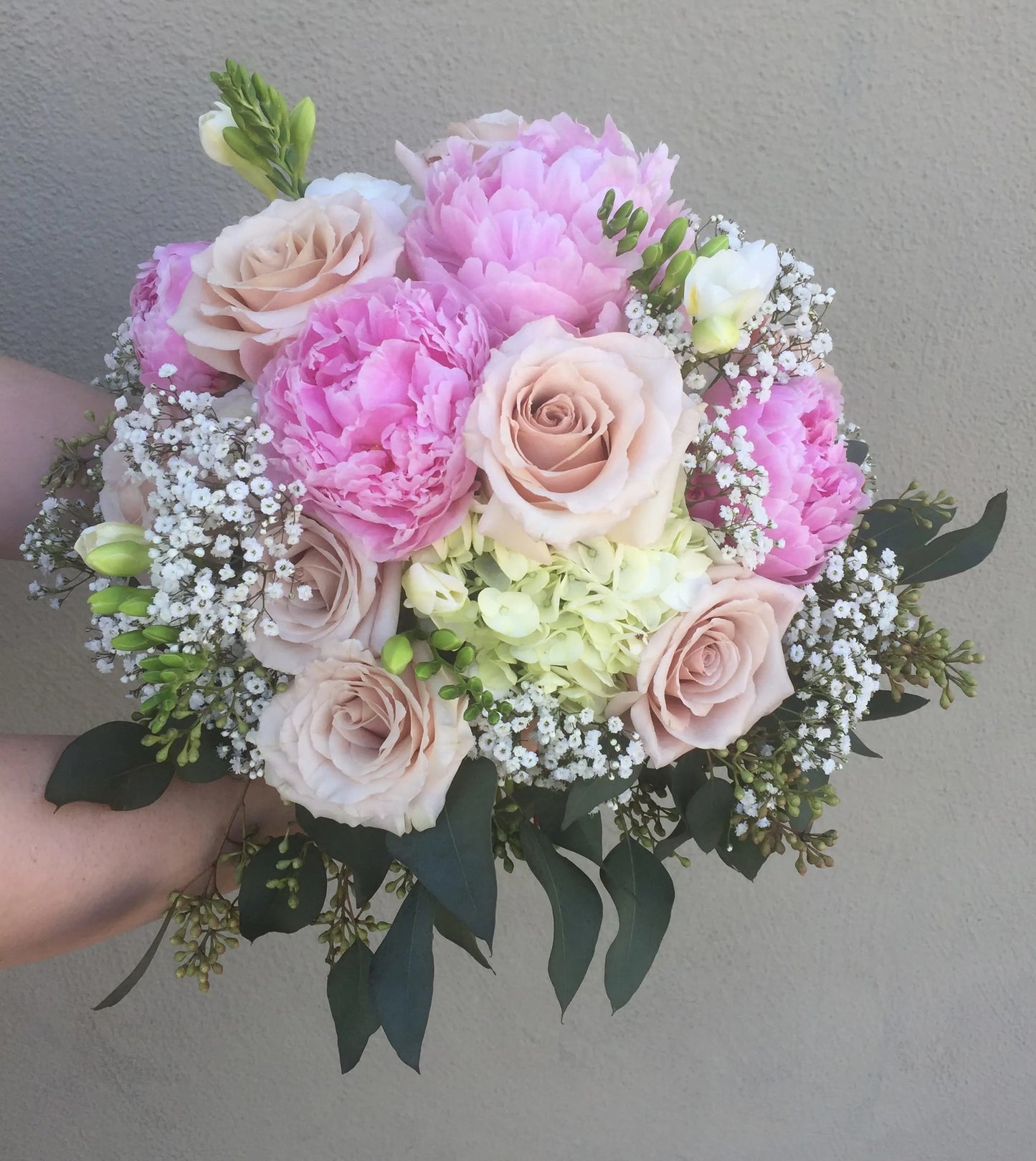 Blush Peony Garden Bridal Bouquet image 0