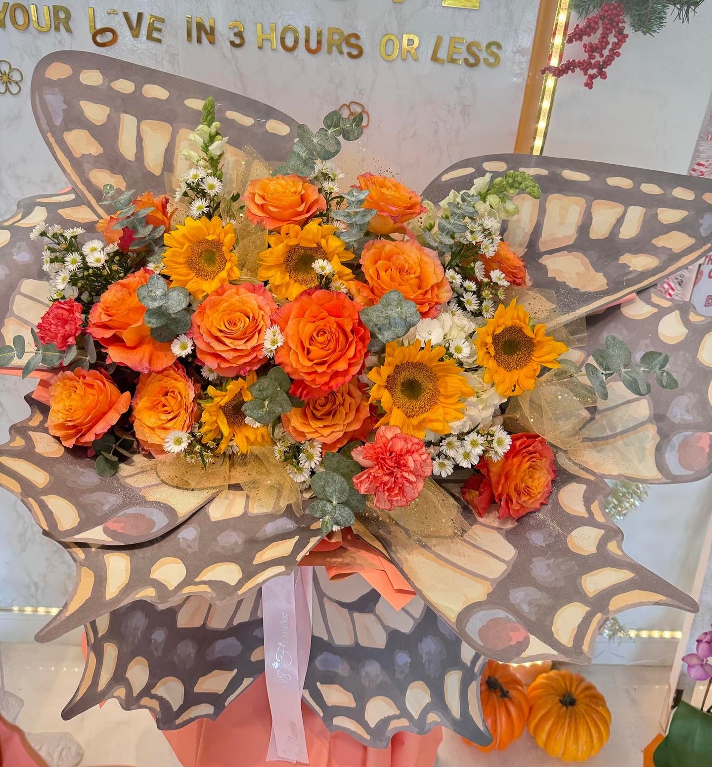 Sunlit Butterfly Bouquet image 0