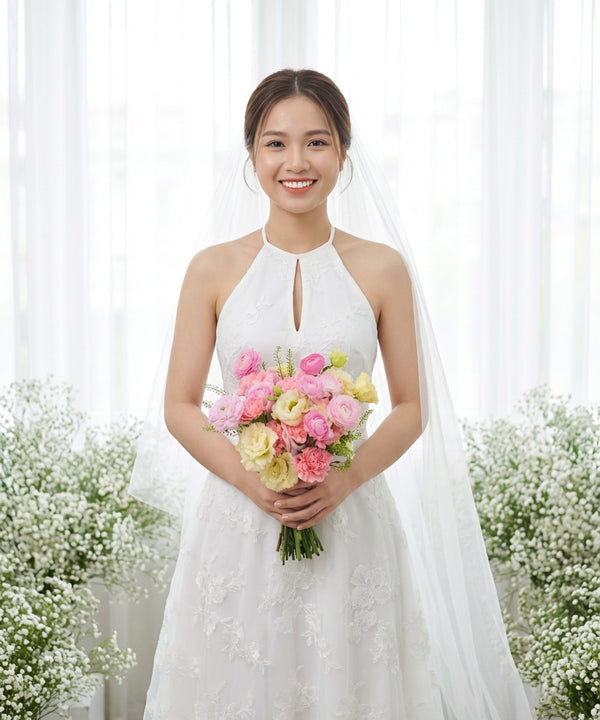 Blush Spring Bridal Bouquet image 1