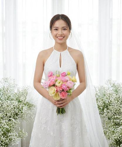 Blush Spring Bridal Bouquet image 1