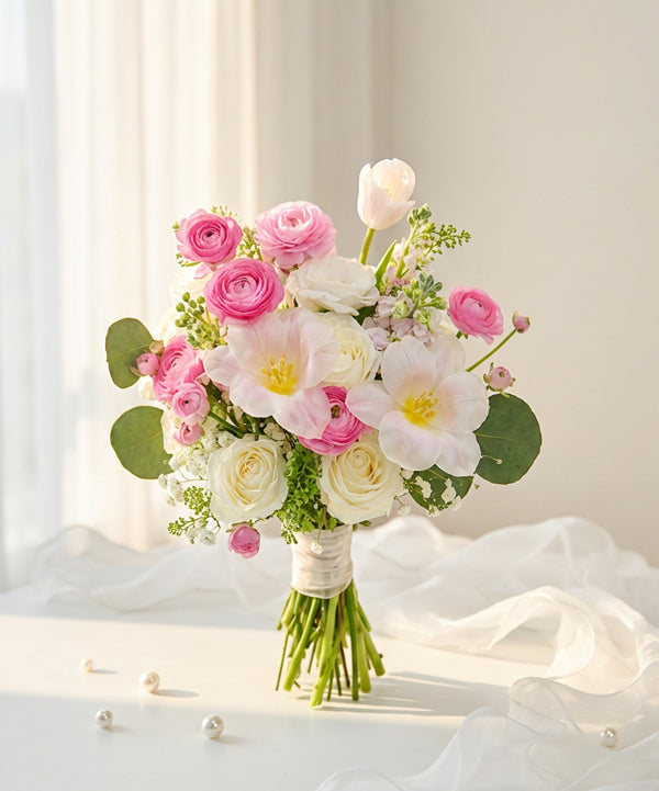 Blush Garden Bridal Bouquet image 0