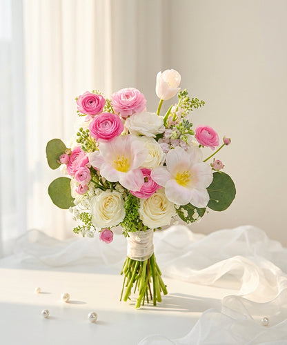 Blush Garden Bridal Bouquet image 0