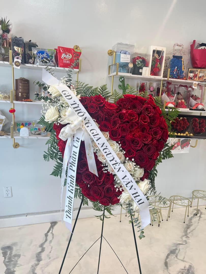 Forever Devoted Red Rose Heart Tribute image 0