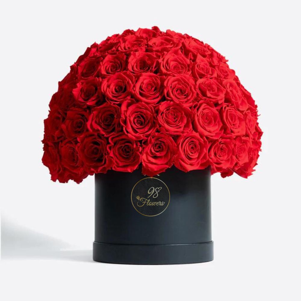 50 Red Roses Box image 0
