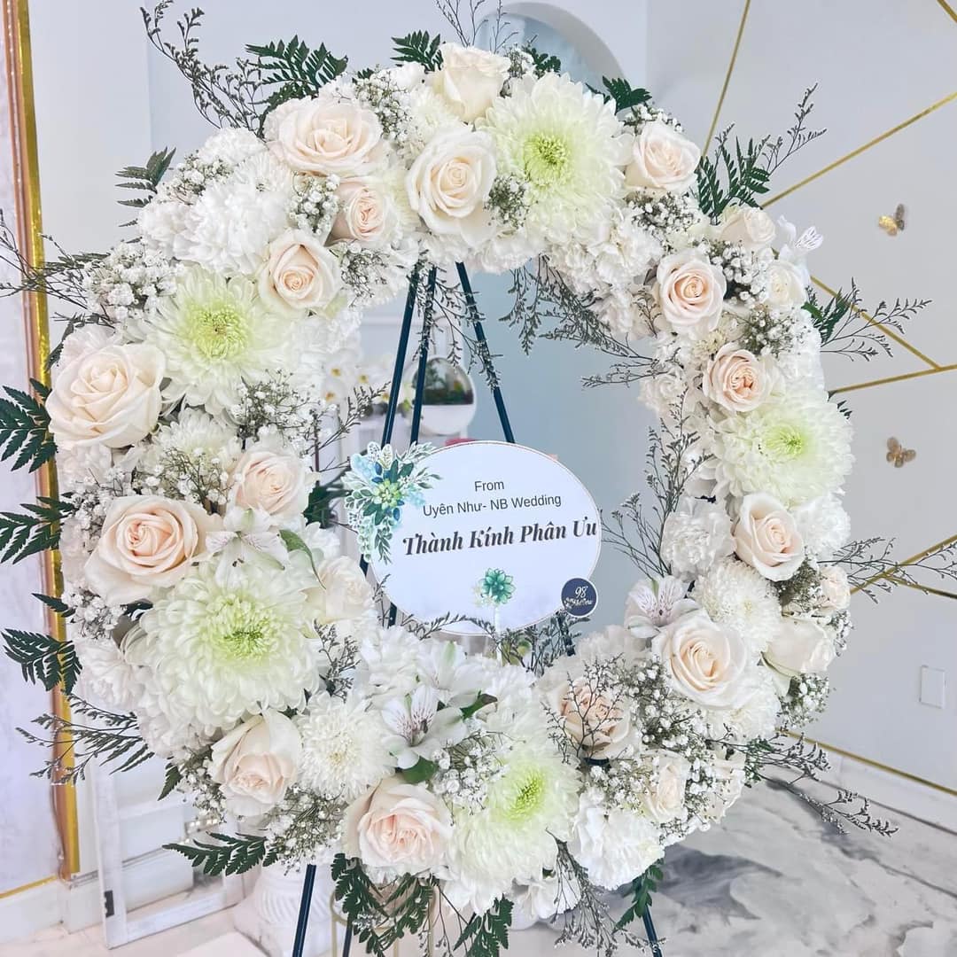 Pure Grace Sympathy Wreath image 0
