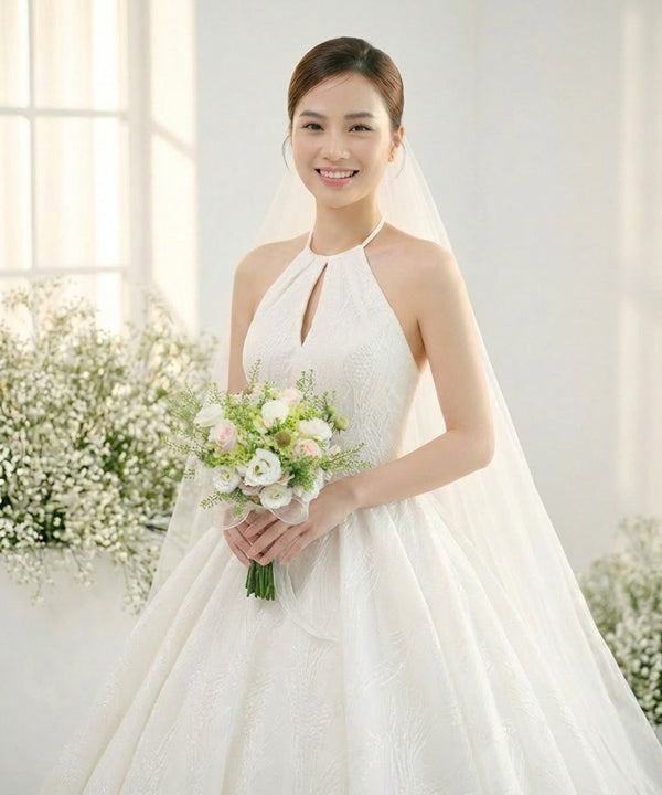Soft Garden Bridal Bouquet image 1