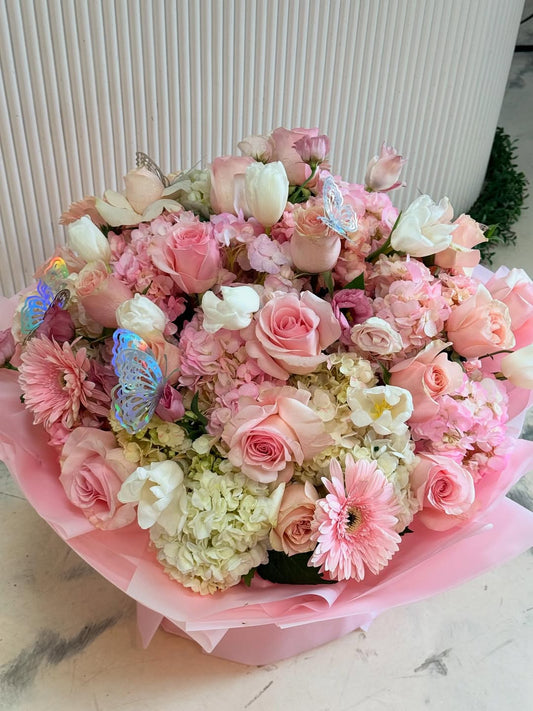 Blush Romance Flower - 98 FLOWERS