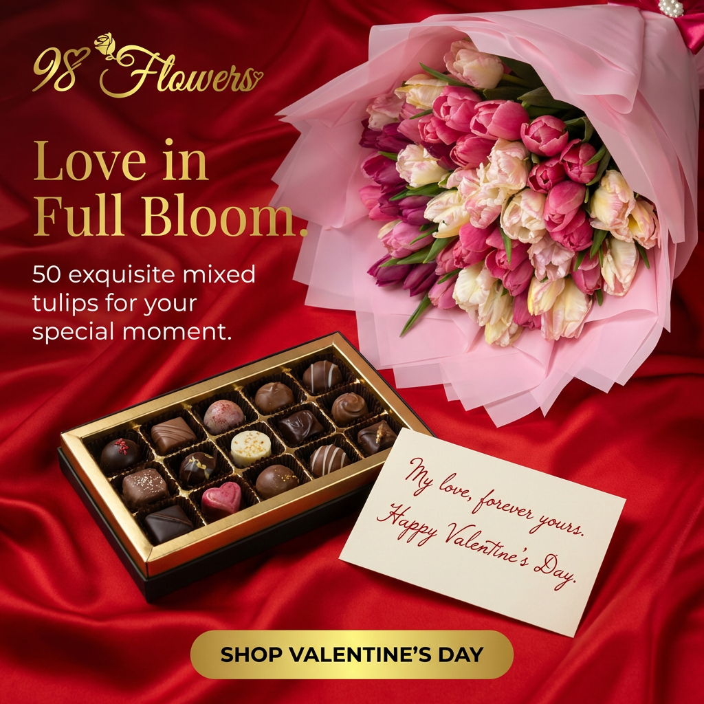 Exquisite Mixed Tulip Bouquet for Special Moments image 0