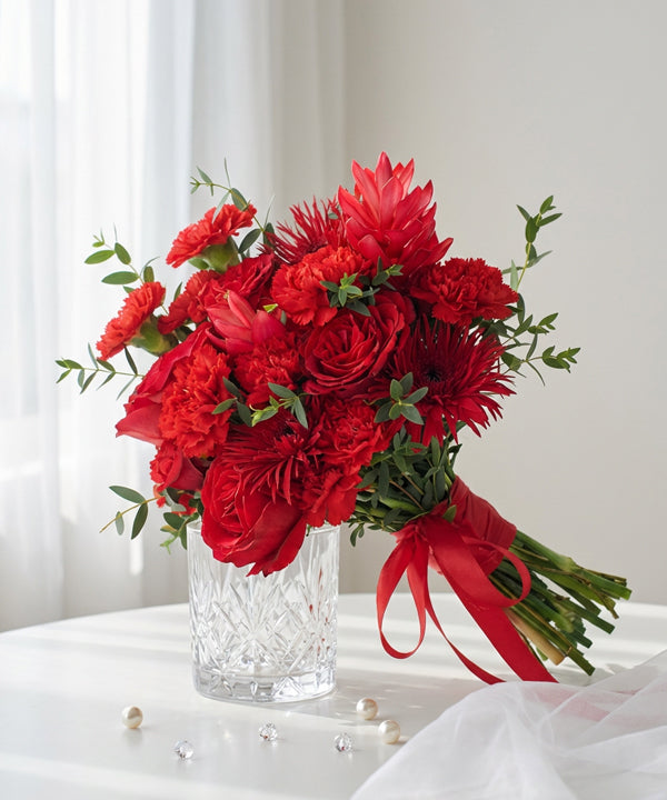 Red Velvet Bridal Bouquet image 0