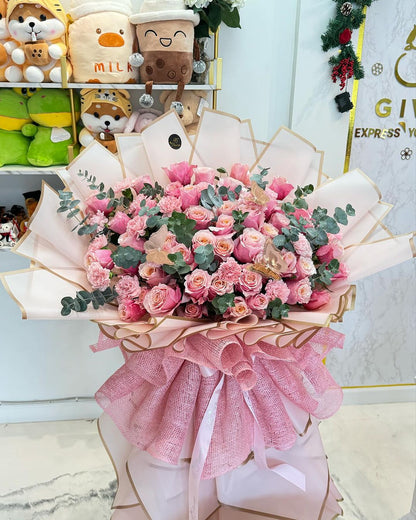 Pink Elegance Giant Bouquet image 2