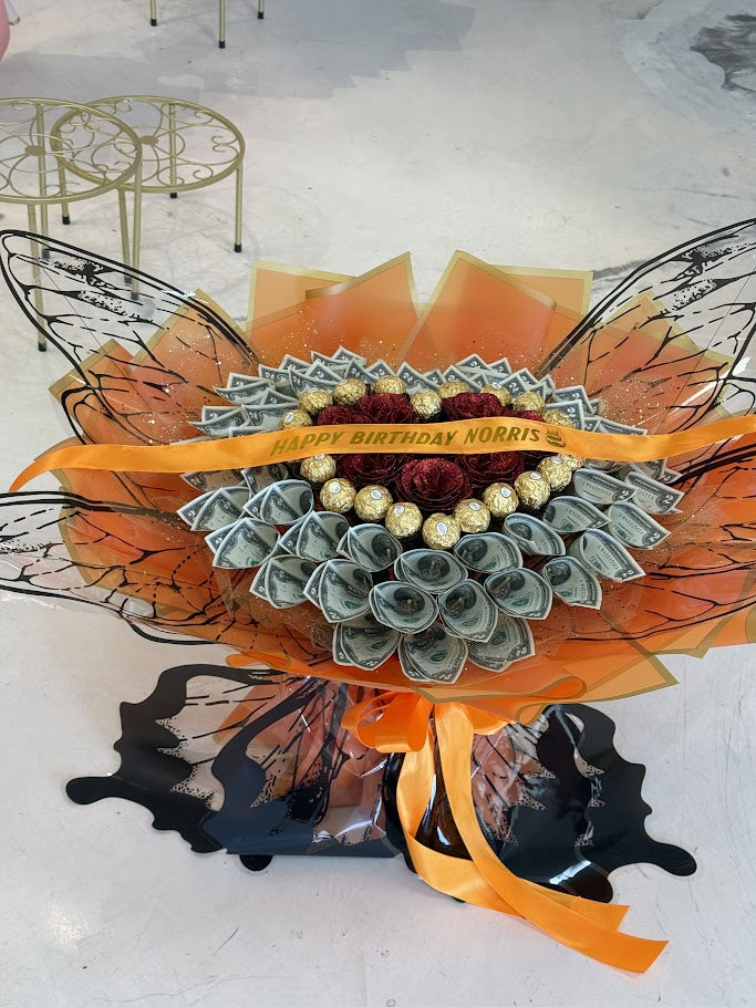 Golden Wing Money Bouquet image 1