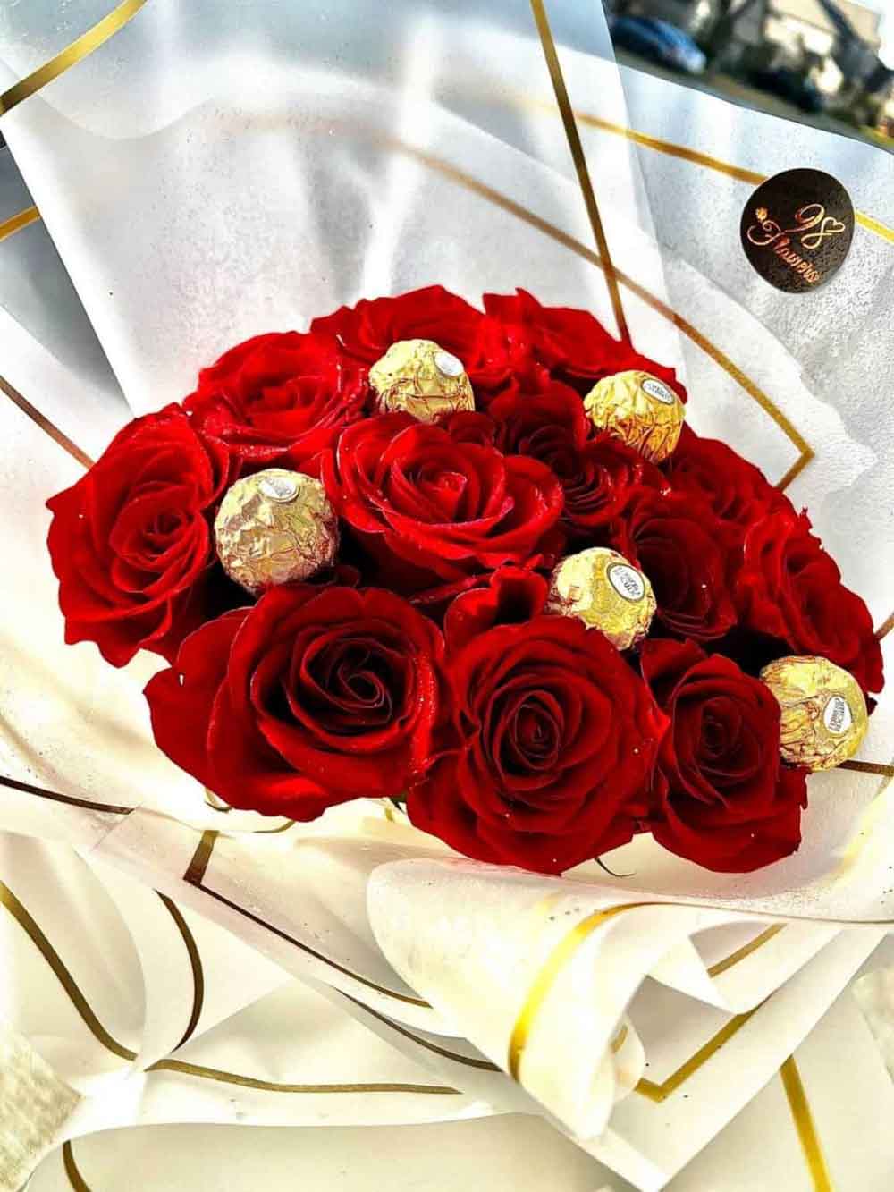 Red Rose with Chocolate image 3