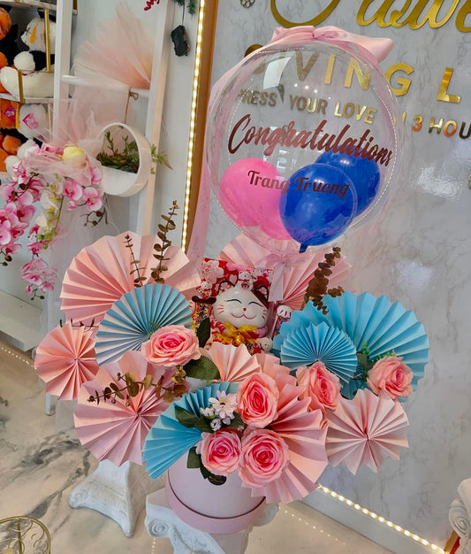 Celebration Charm Flower Box - 98 FLOWERS