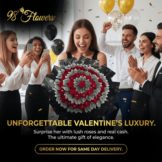 Chanel Extravagance Money Bouquet - 98 FLOWERS
