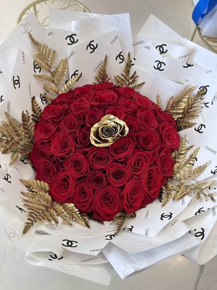 Chanel Luxe Rose Bouquet - 98 FLOWERS