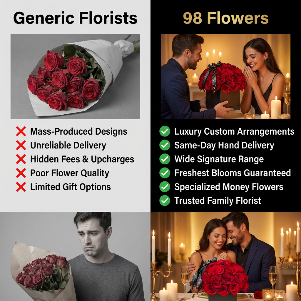 Square Dome Red Rose Box image 3