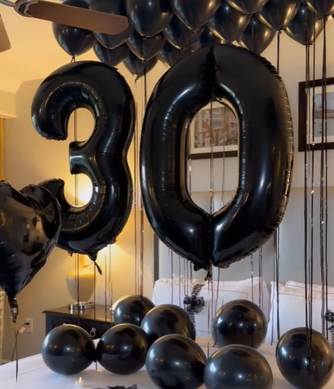 Midnight Elegance Birthday Decor image 0