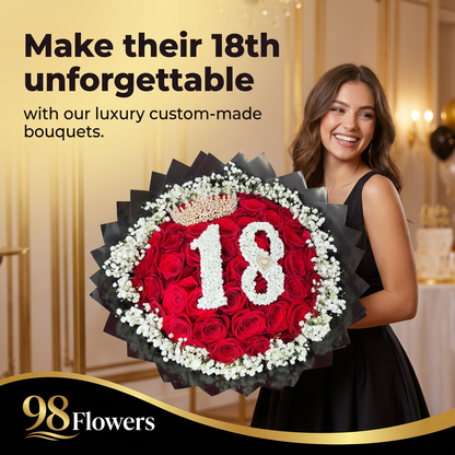 Milestone Birthday Rose Bouquet image 0