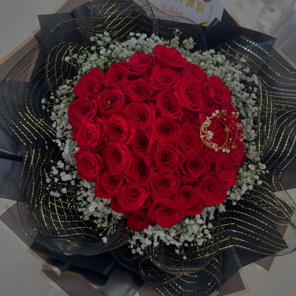 Royal Red Rose Bouquet image 1