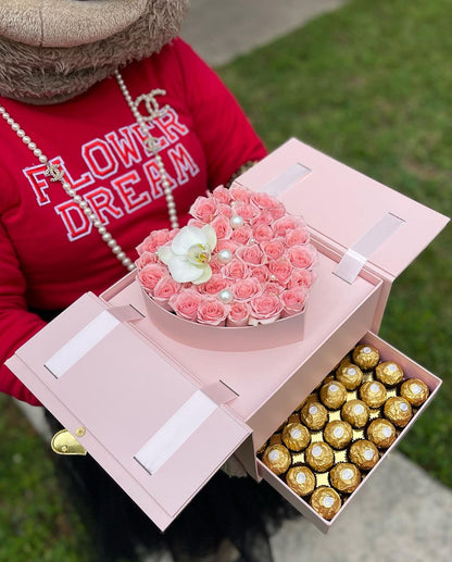 Romantic Anniversary Rose and Chocolate Box 🌹🍫❤️ image