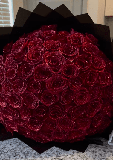 Glittering Garnet Bouquet - 35 roses image