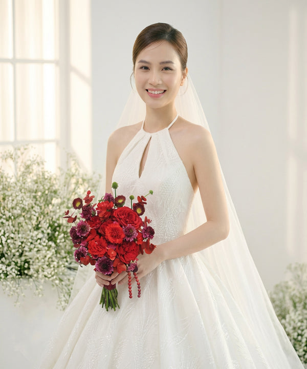 Ruby Romance Bridal Bouquet image 1