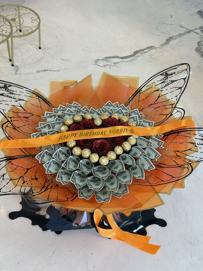 Golden Wing Money Bouquet image 0