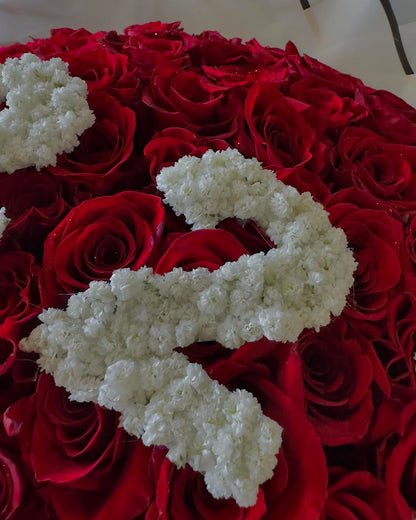 Numerical Elegance Red Rose Bouquet image 2