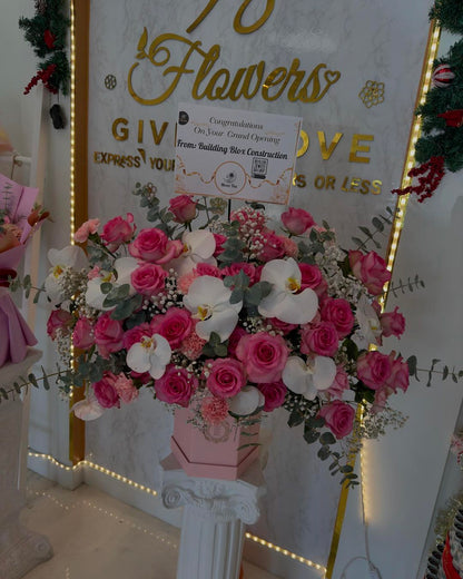 Blushing Orchid Grand Opening Arrangement image 1