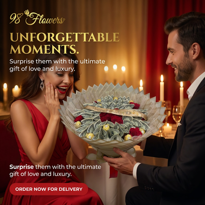 Luxury Money Bouquet Chocolate - 50 bills image 2