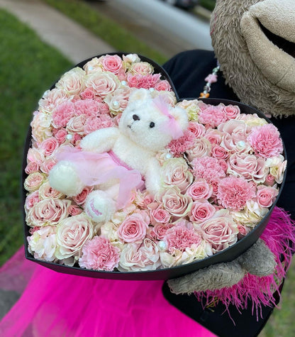 Teddy's Blossom Basket image 0