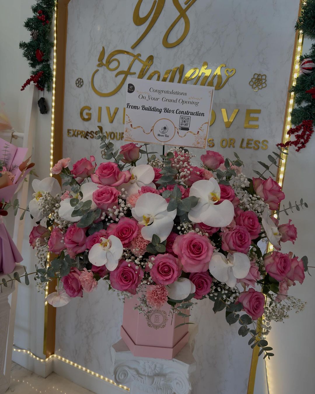 Blushing Orchid Grand Opening Arrangement image 0
