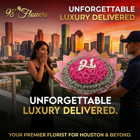 50 Roses & 50 Bills Celebration Money Bouquet image 0
