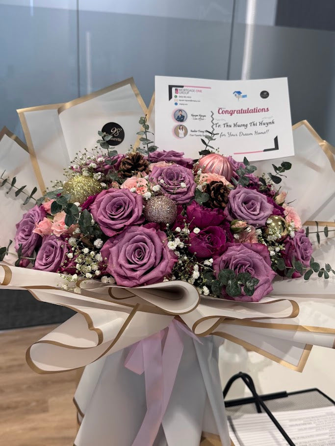Royal Mauve Celebration Bouquet image 0