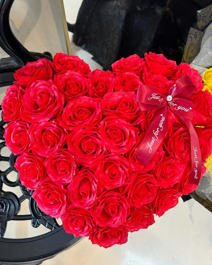 Crimson Embrace Heart - Real Rose image