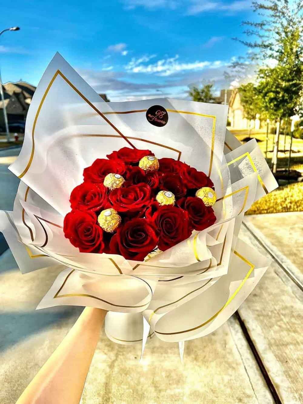 Red Rose with Chocolate image 2