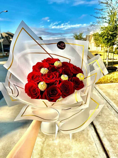 Red Rose with Chocolate image 2