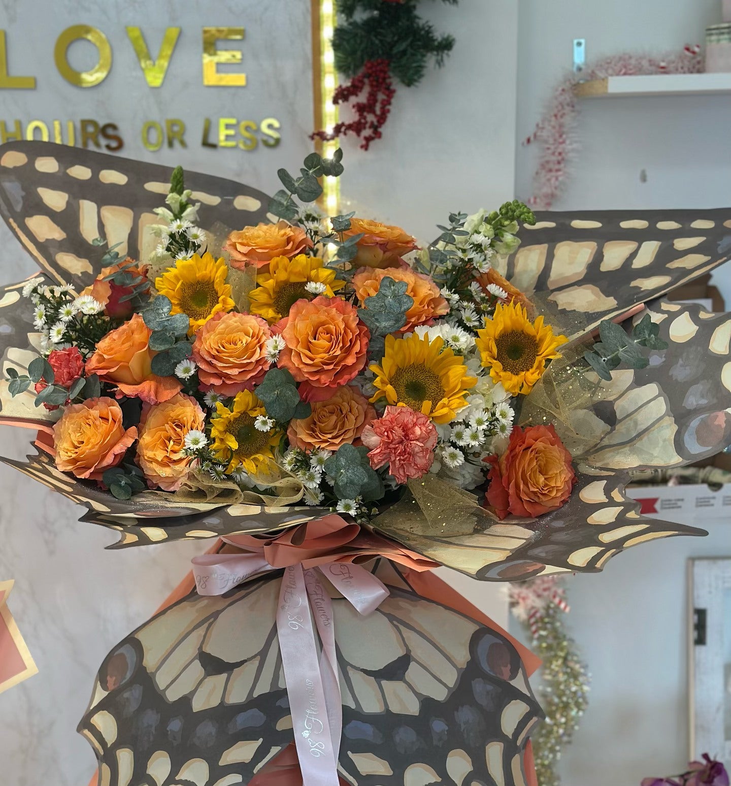 Sunlit Butterfly Bouquet image 1