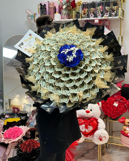 Blue Royalty Bloom Bouquet 💙💵 image 1