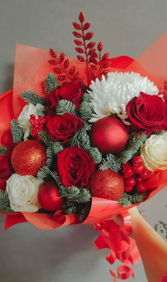 Festive Glow Bouquet - 98 FLOWERS