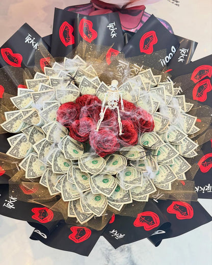 “For My Favorite Boo” Money Bouquet - 98 FLOWERS