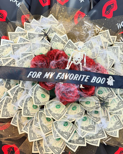“For My Favorite Boo” Money Bouquet - 98 FLOWERS