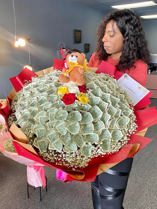 Fortune's Embrace Bouquet - 98 FLOWERS