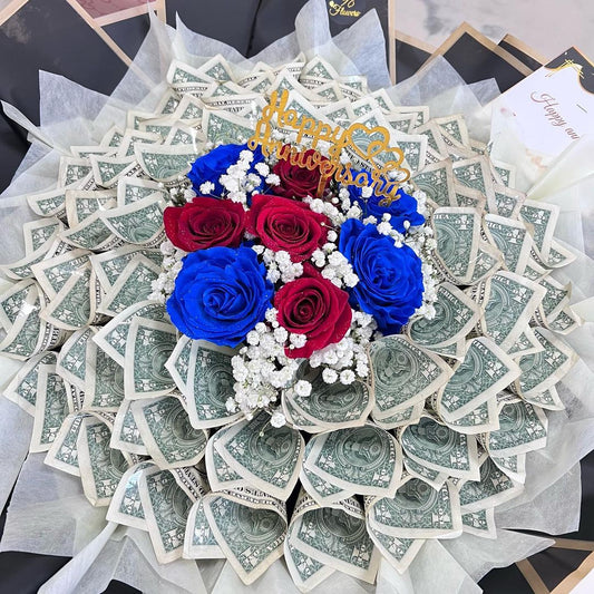 Freedom & Fortune Bouquet - 98 FLOWERS
