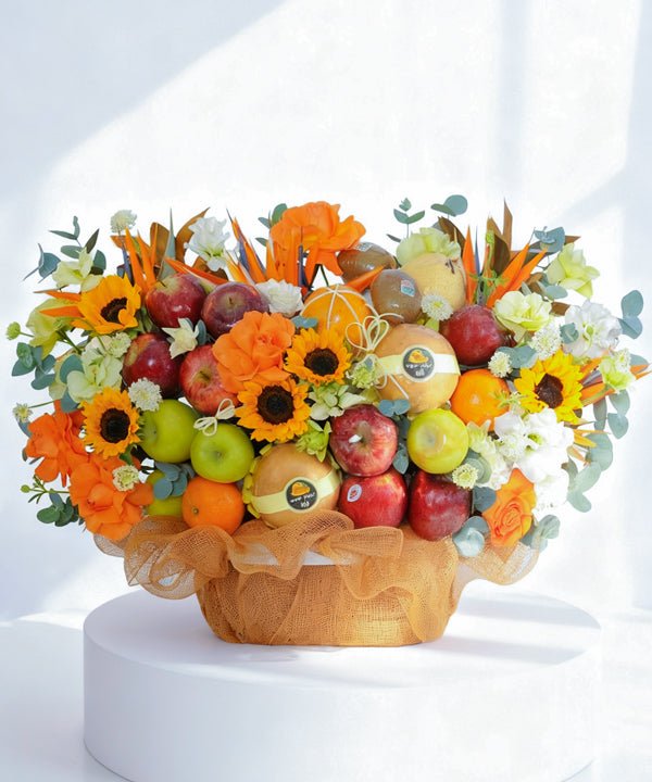 Luxury Citrus & Sunflower Basket